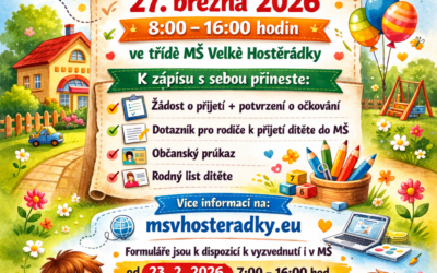 Zápis do MŠ pro školní rok 2026/2027